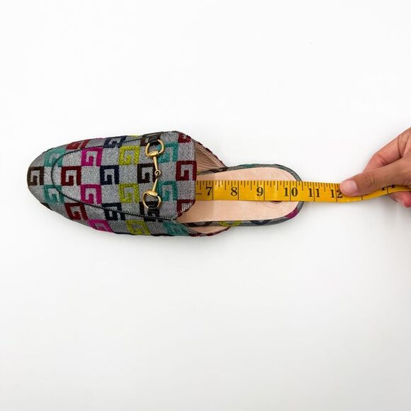 Gucci Princetown Horsebit Lurex Velvet Loafer Mules GG EU 40 US 10 - Picture 11 of 11